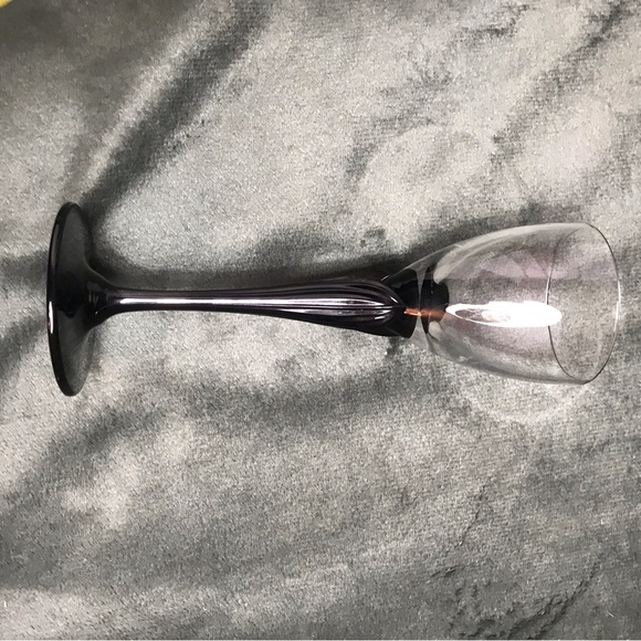 Cordial glasses / Small Wine Glasses / sherry glass Black Petal Stem 5.5” - Picture 13 of 16